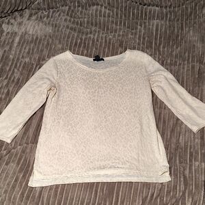 GAP Off-White Textured Knit Top